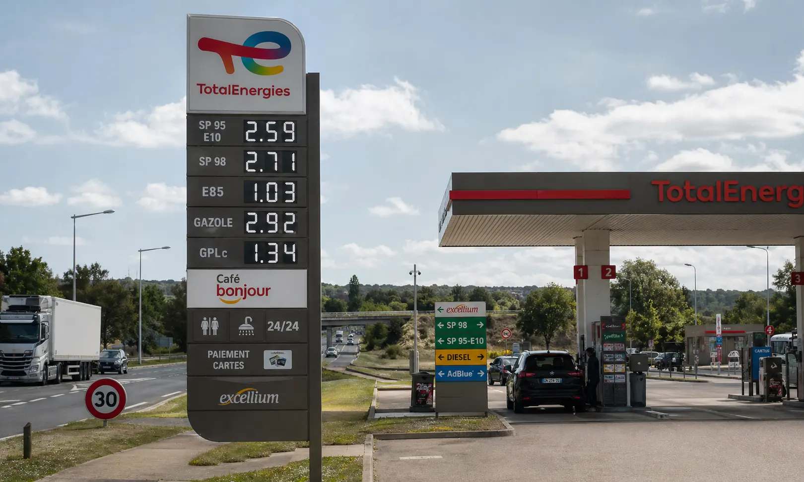 Tanken auf der Strecke Deutschland–Costa Blanca: Strategie für günstige Preise