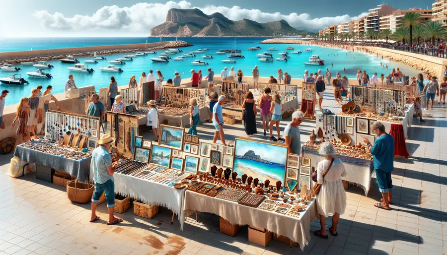 Kunsthandwerksmarkt Jávea Hafen